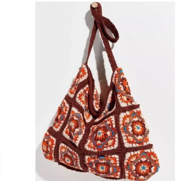 NWOT FREE PEOPLE CATCH ME CROCHET BOHO CROSSBODY BAG - Picture 3 of 13